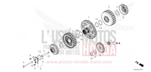 EMBRAYAGE (CRF1100D/D2/D4/DL/DL2/DL4) CRF1100D4M de 2021